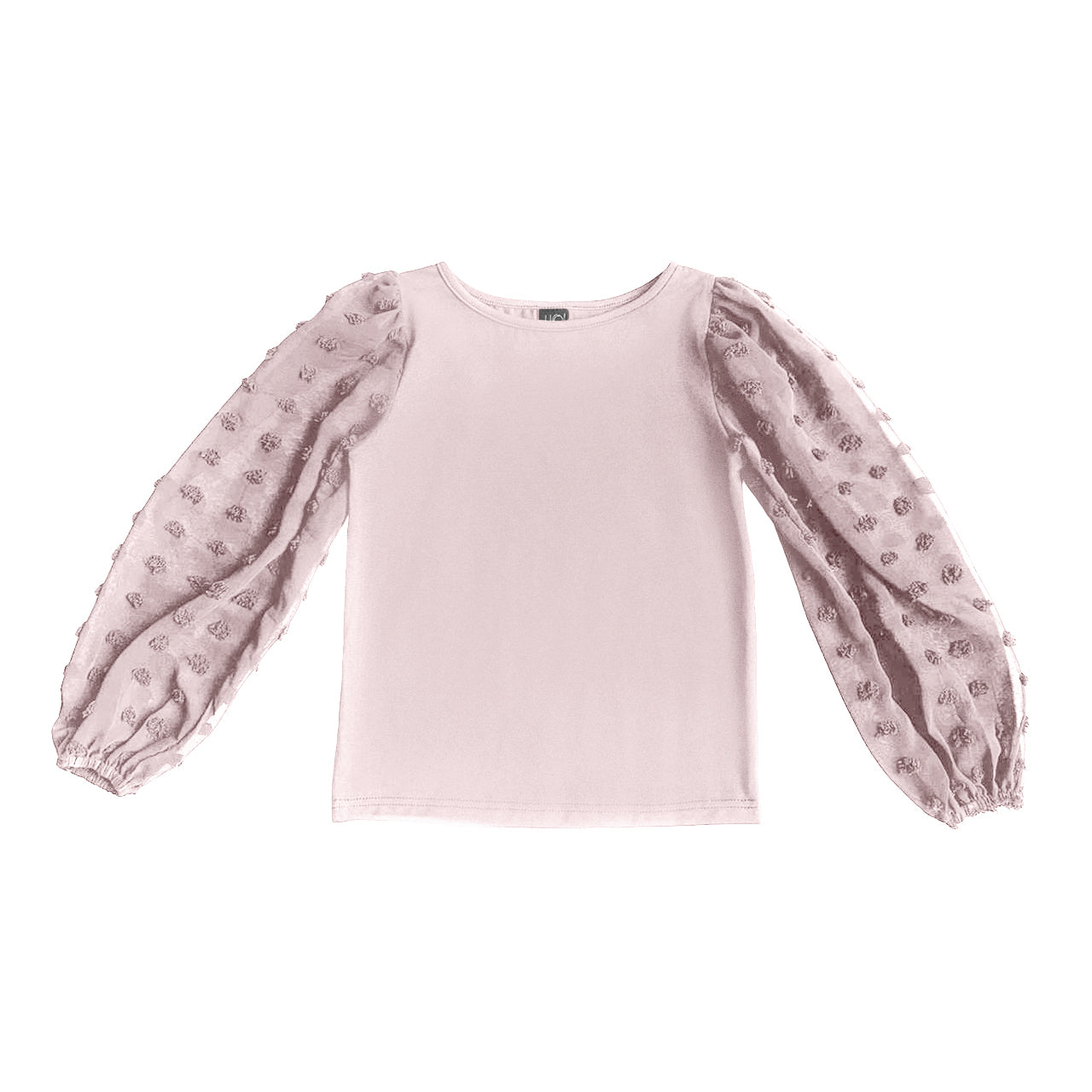 Pink Textured-Sleeve Top FW23
