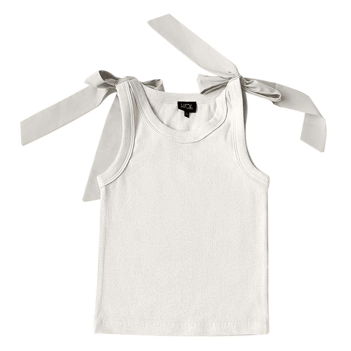 White Bow Tank Top