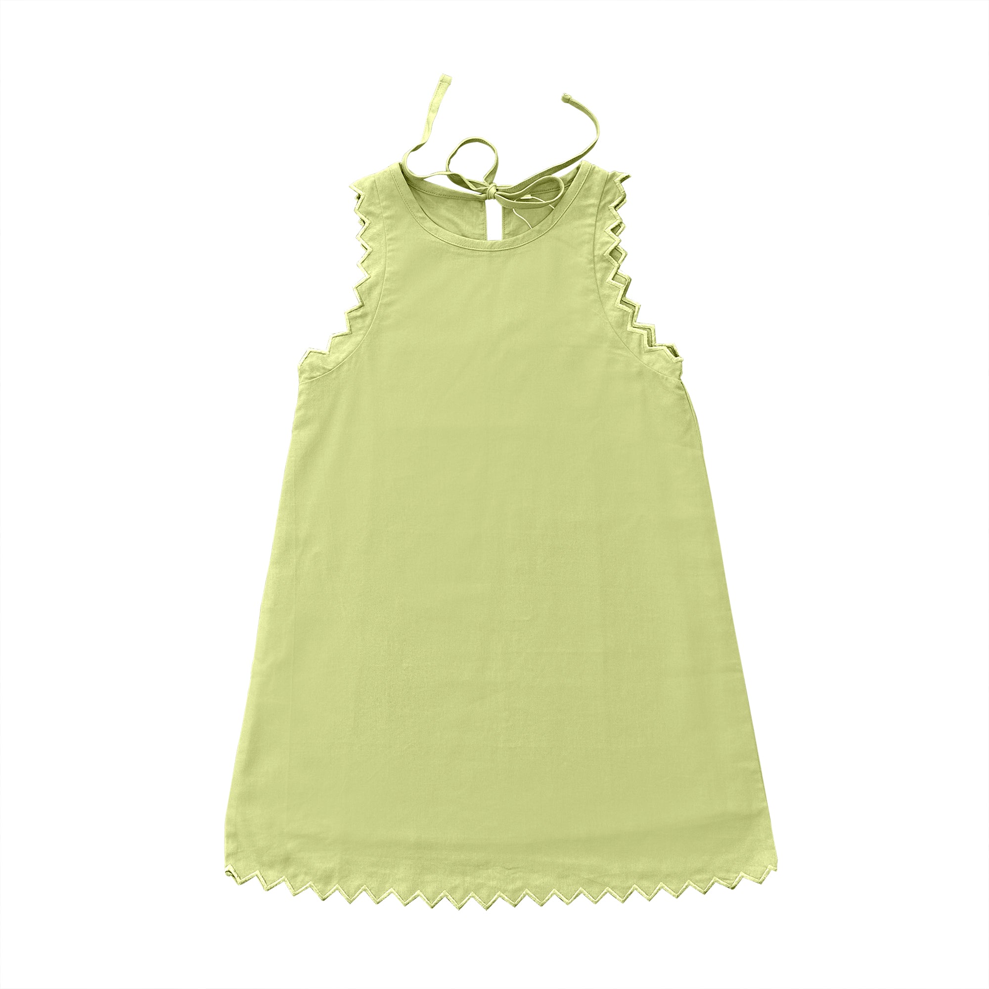 Yellow/Green Embroidered Dress