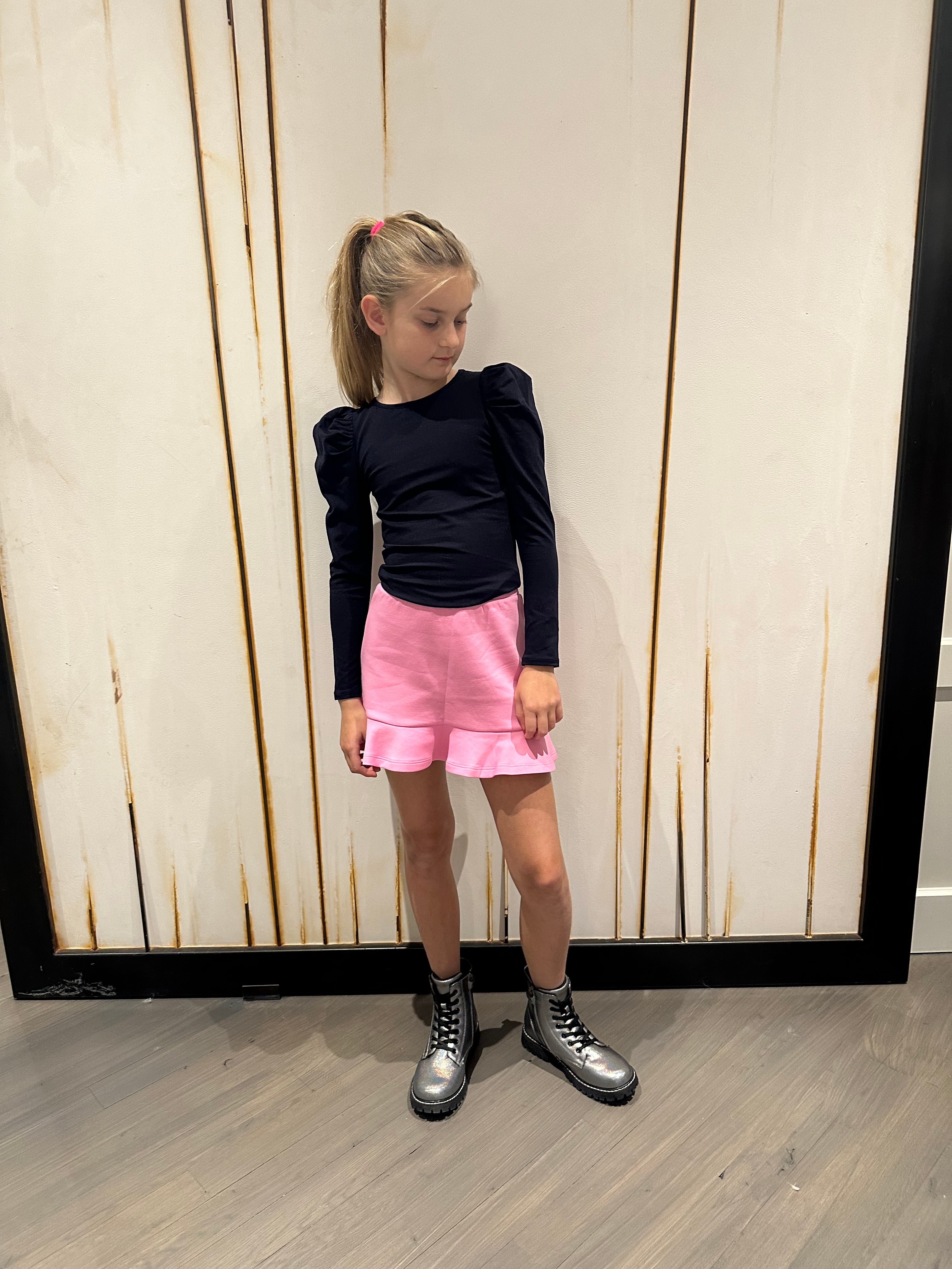 White Puff Sleeve Cotton Top