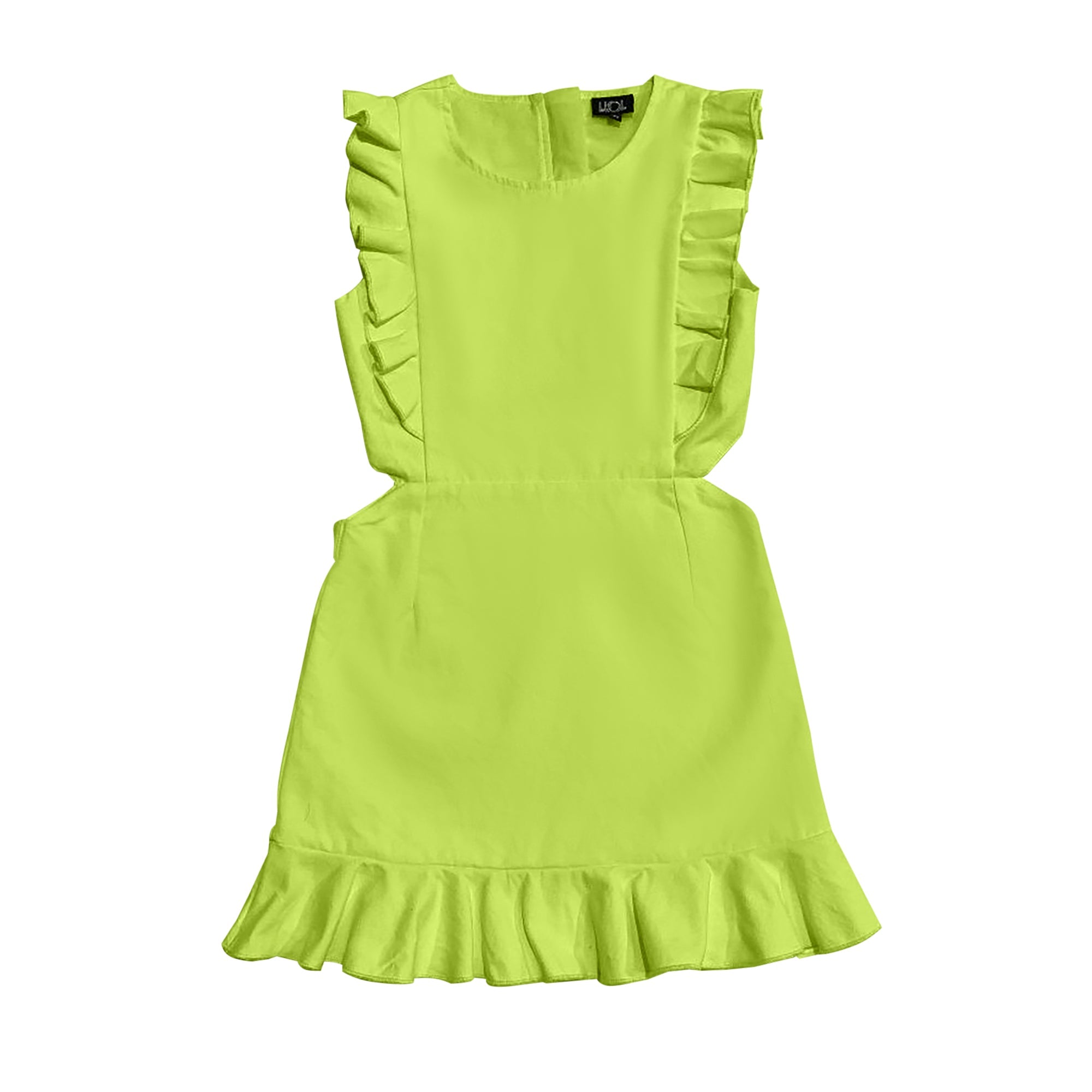 Neon Yellow Cut Out Dress