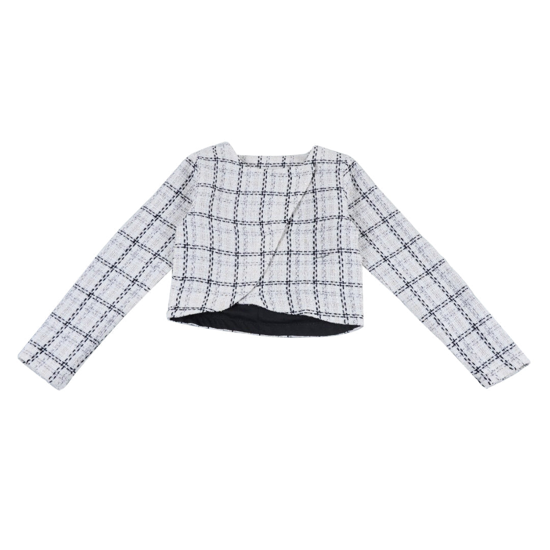 White & Silver Tweed Jacket FW23