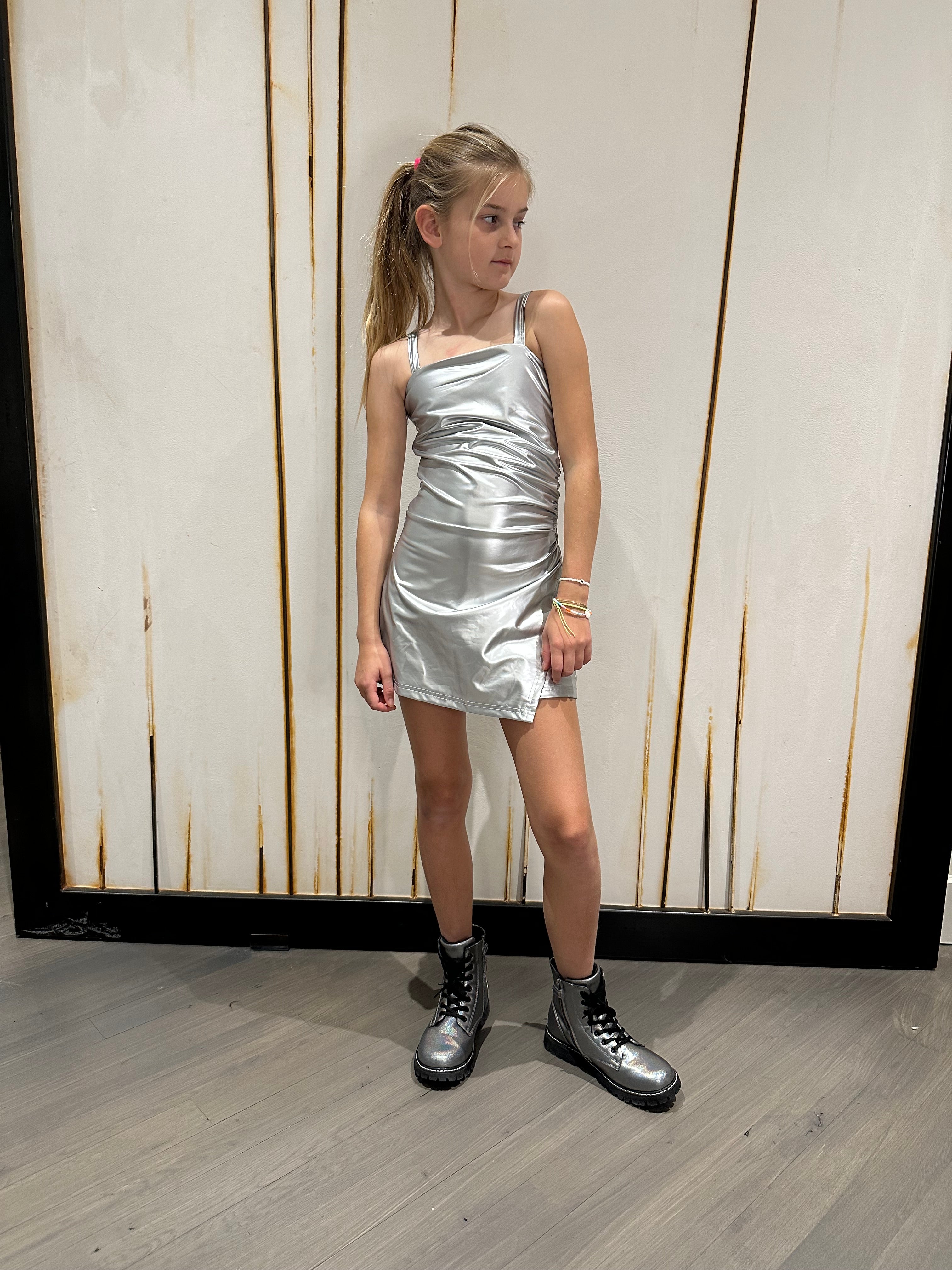 Silver Mini Dress