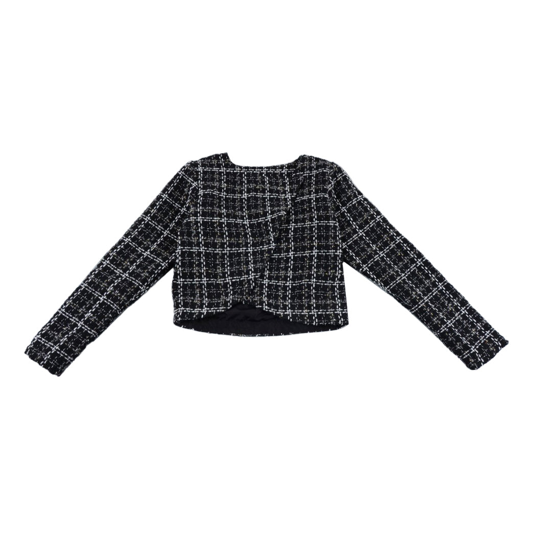 Black & Silver Tweed Jacket FW23