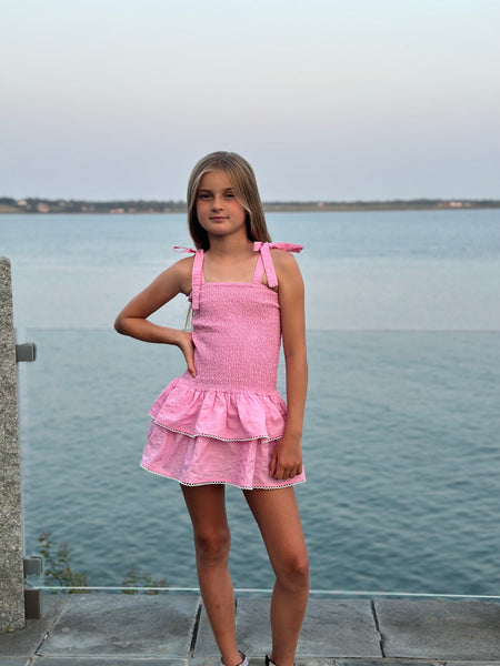 Little Olin Blue Bow Tank