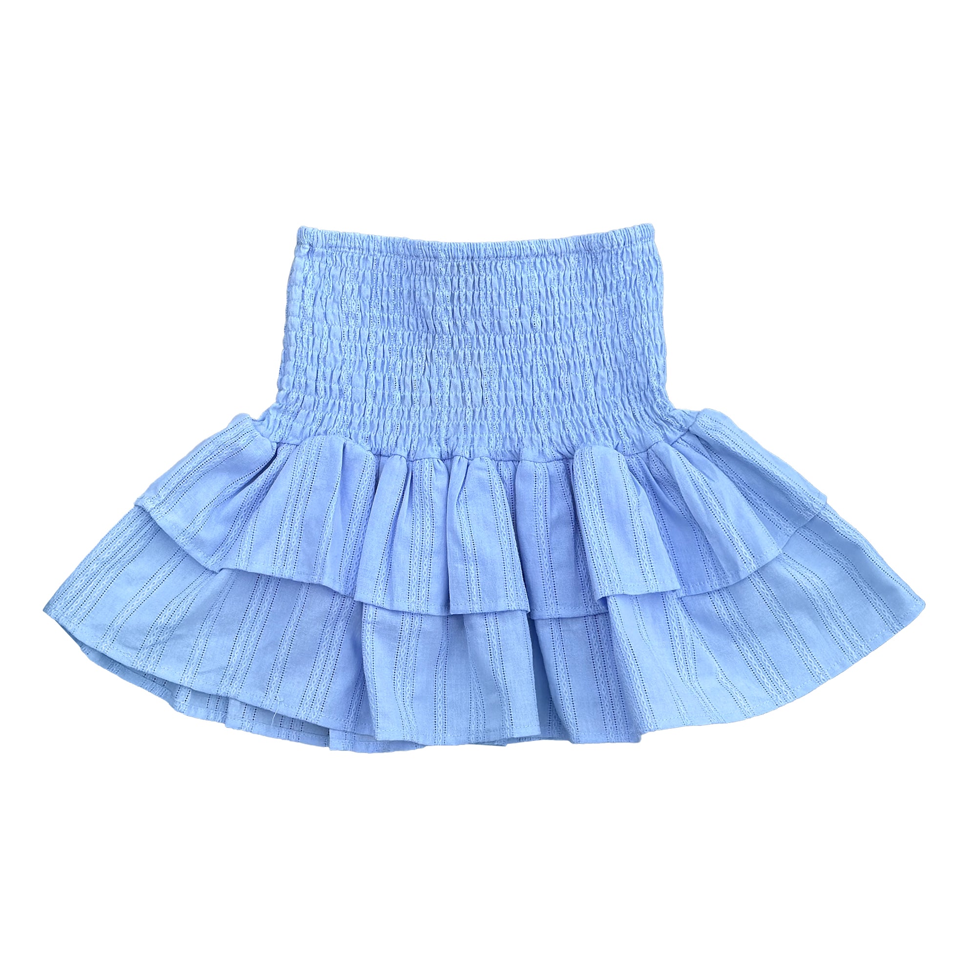 Blue Ruffle Skirt