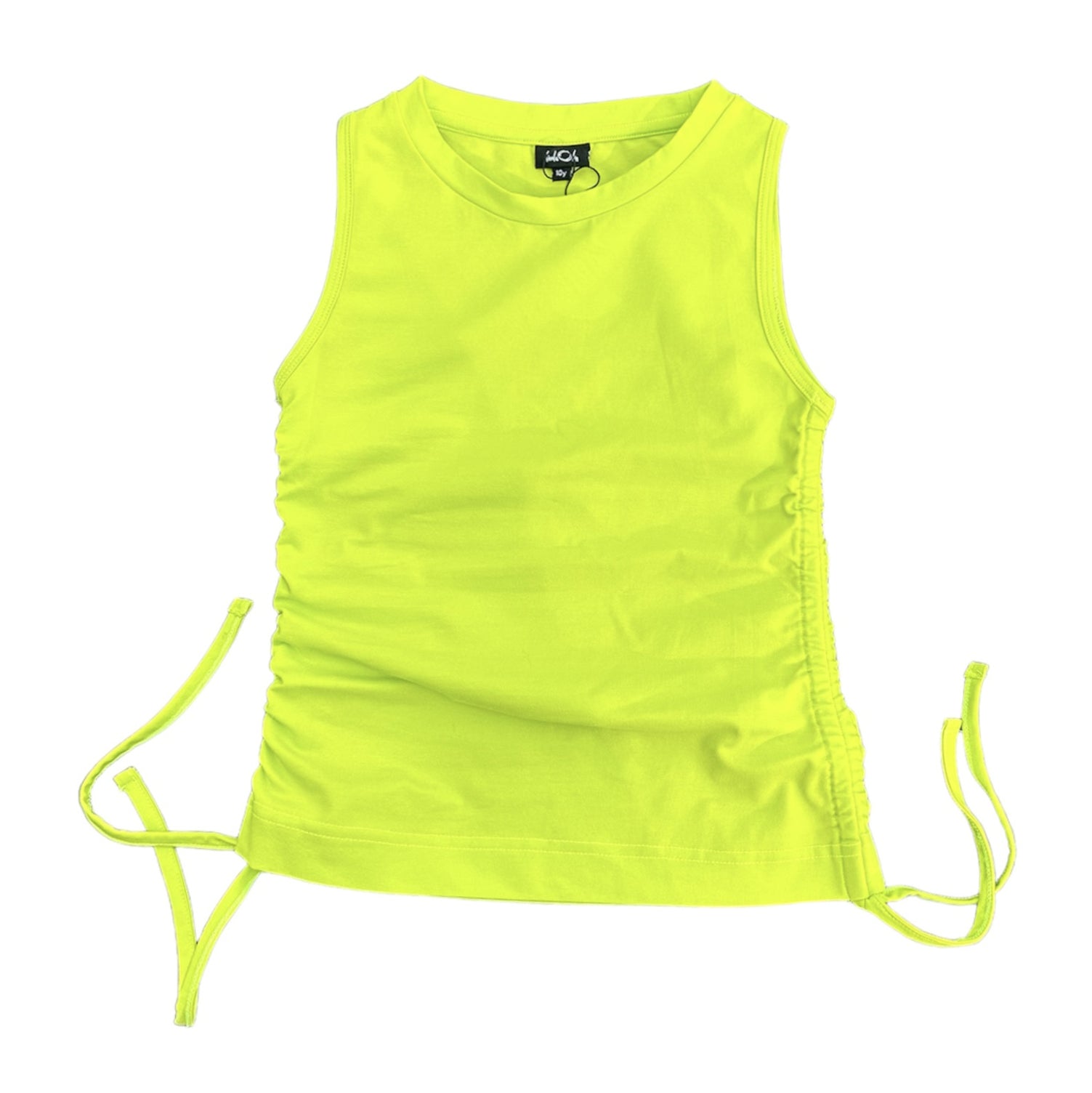 Blue Gathered Jersey Top