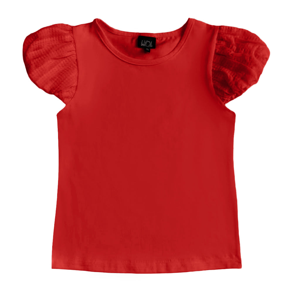 White Puff Sleeve Top