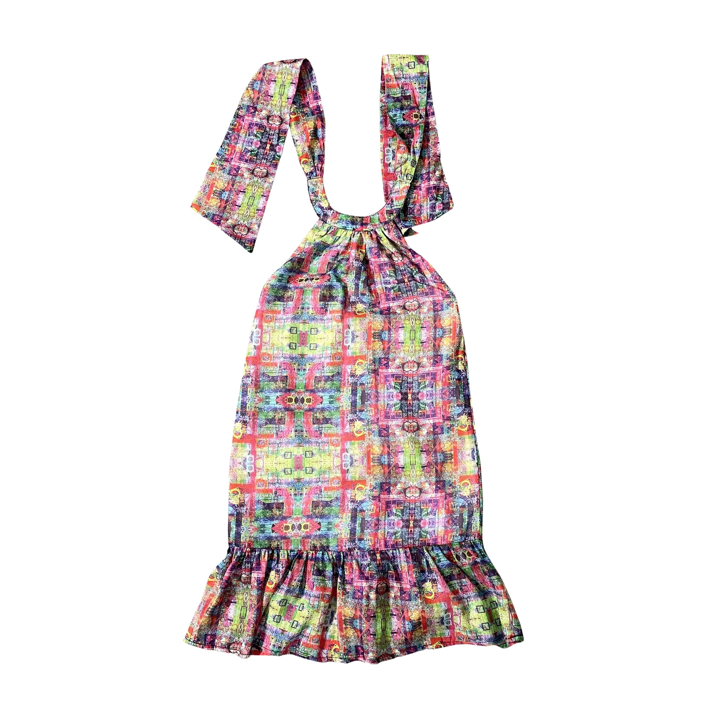 Pink Graffiti Halter Dress WS