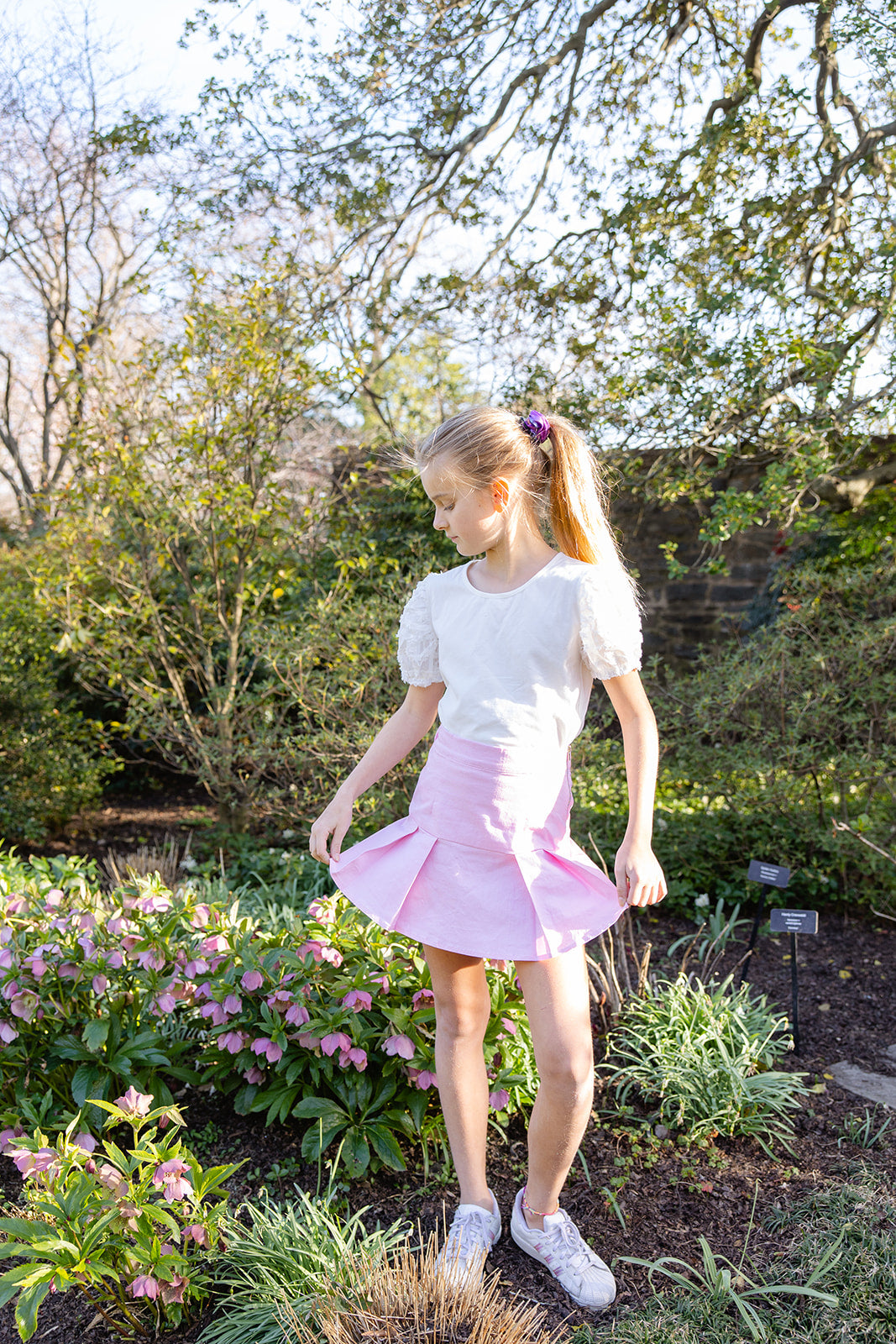 White Textured Puff Sleeve Top