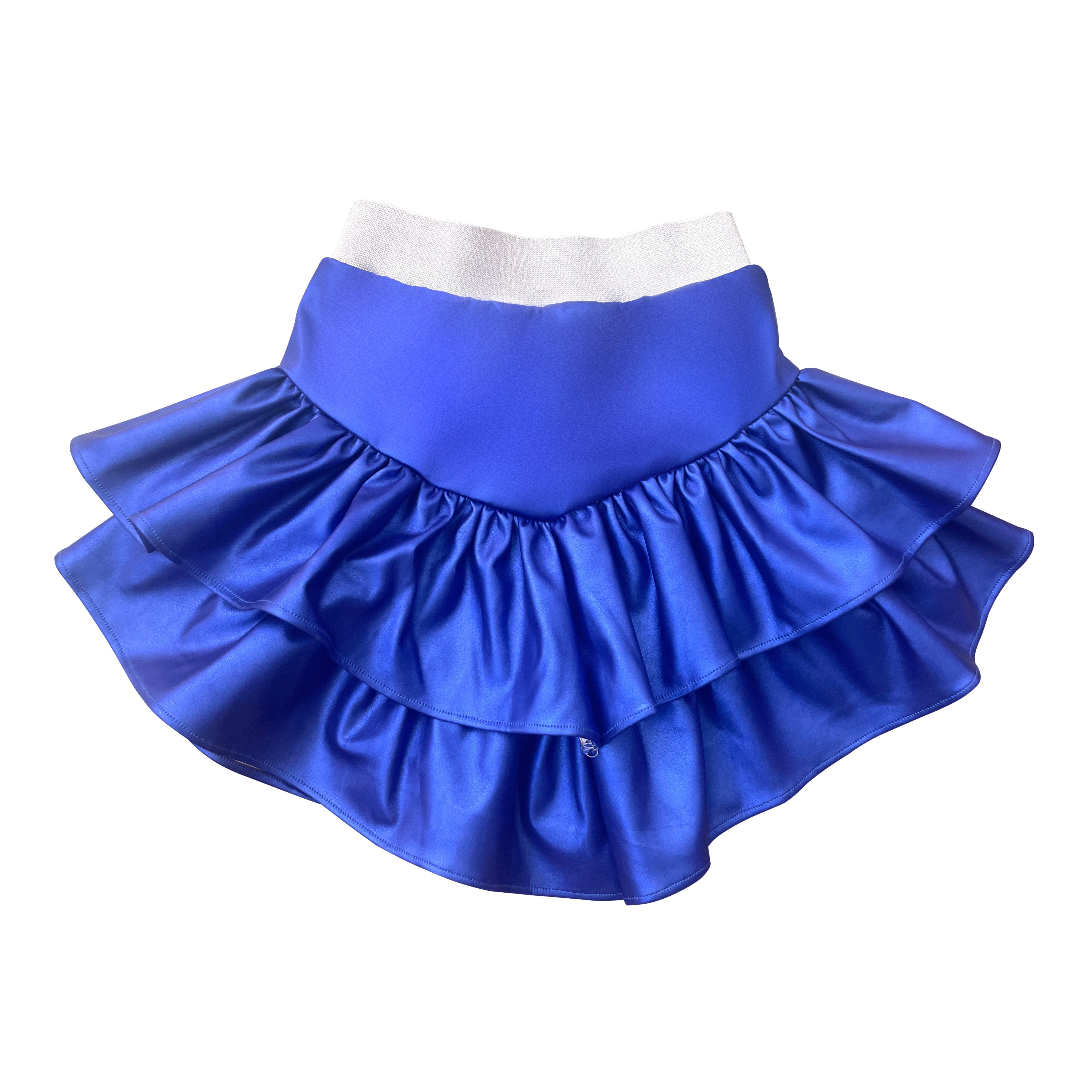 Blue Ruffle Skirt