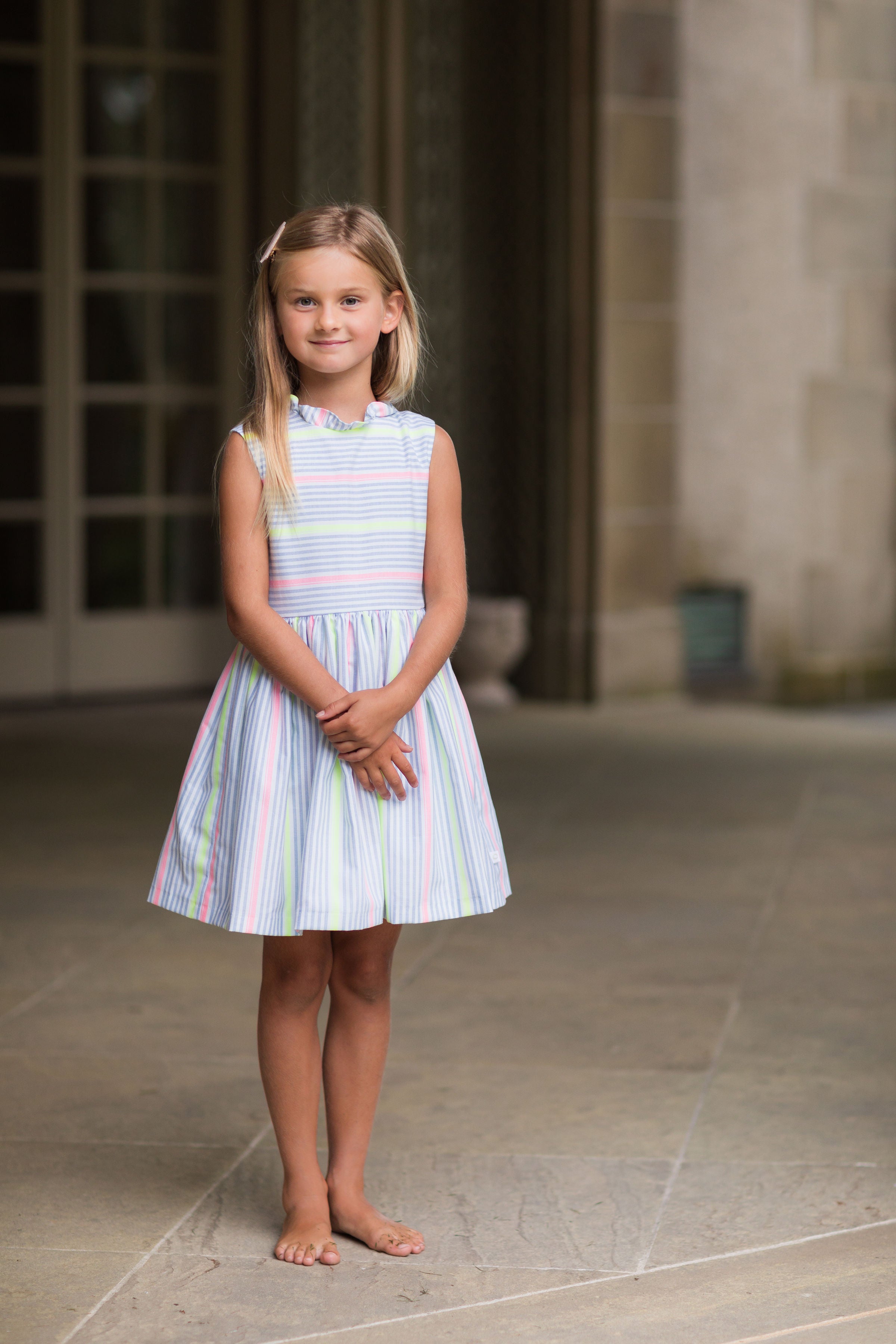 Ruffle Neck Dress
