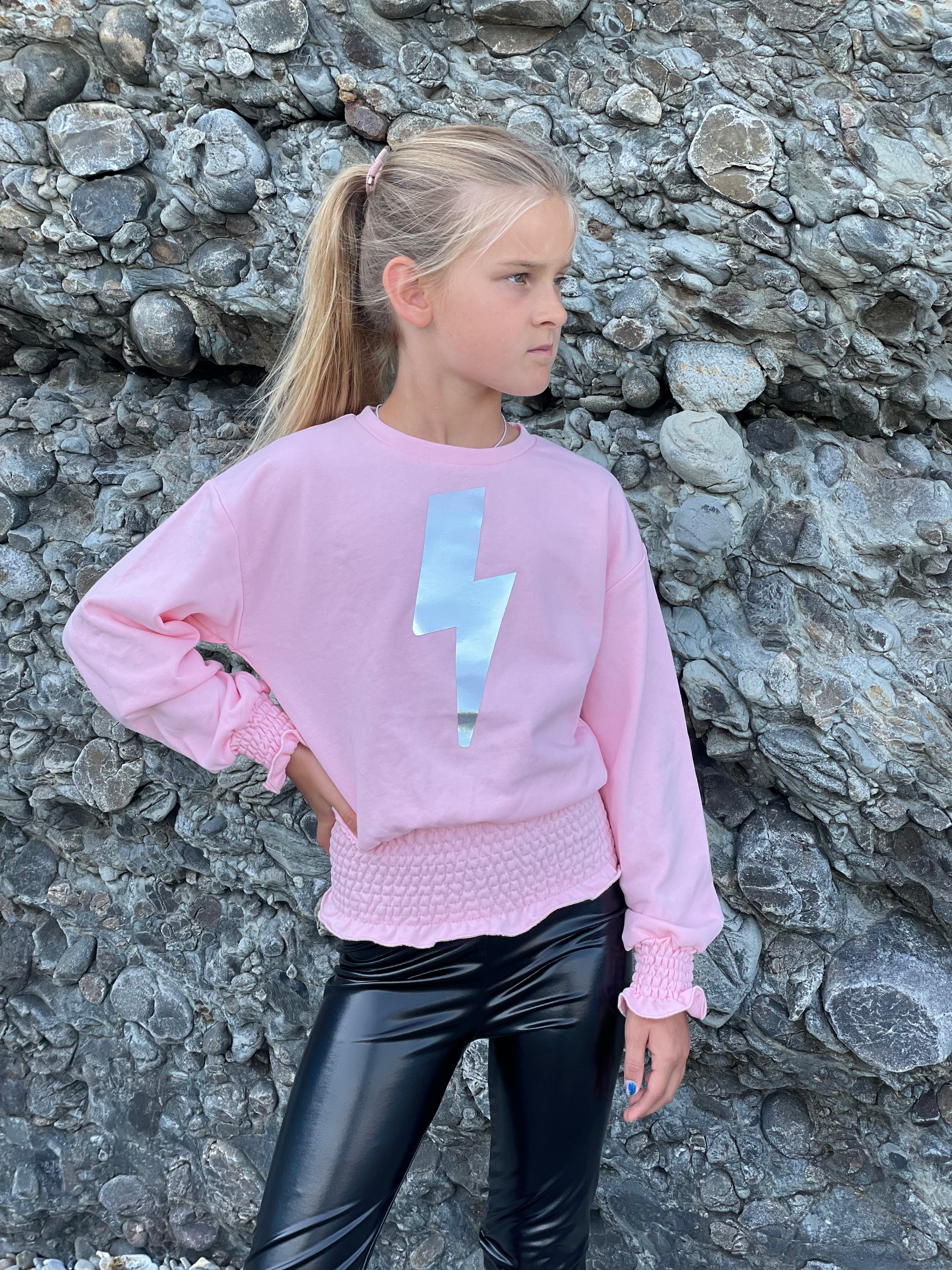 Lighting Bolt Pink Sweatshirt