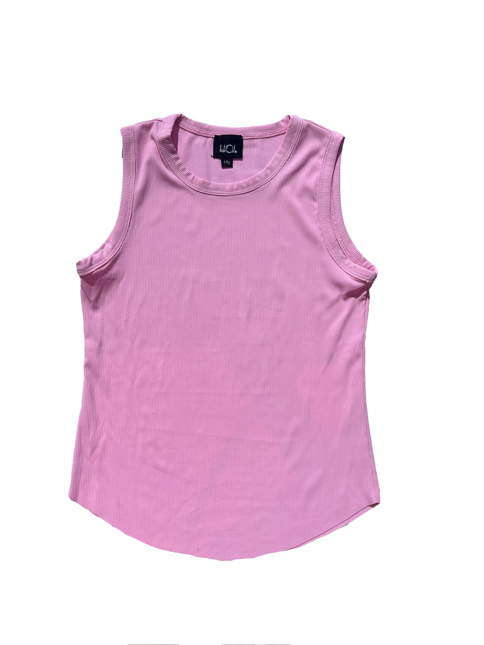 Blue Ribbed Tank Top