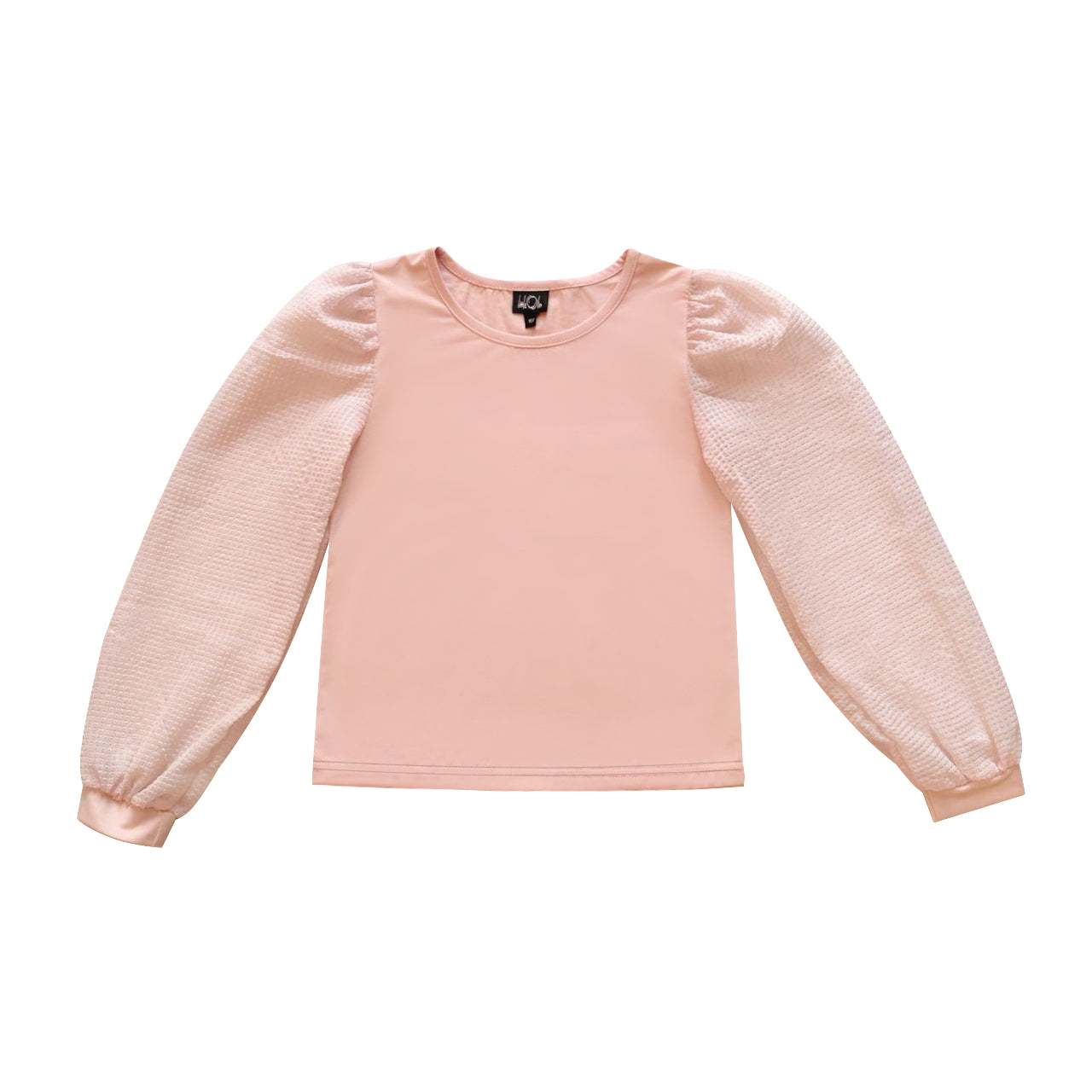Textured Sleeve Cotton Top