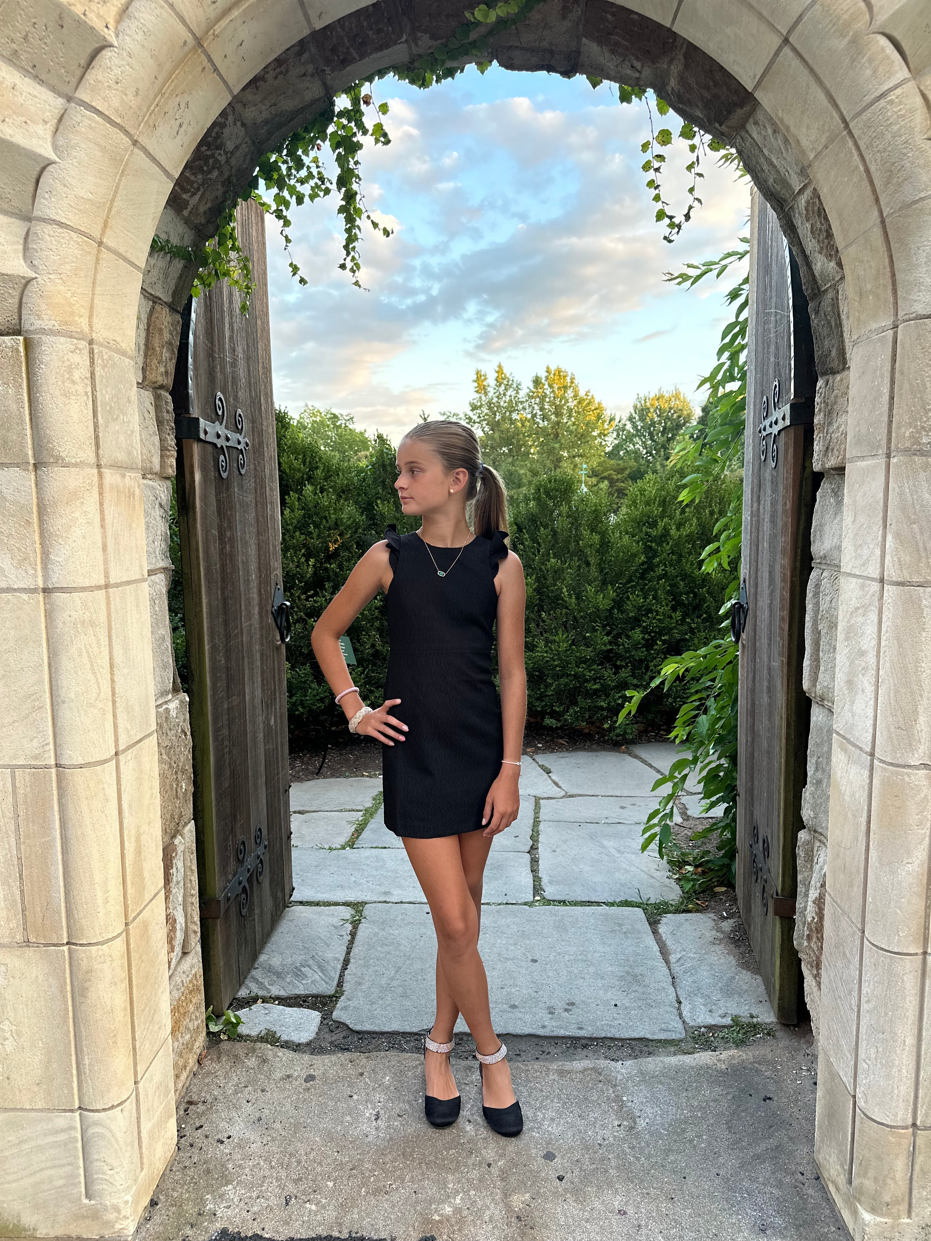 AW Black Ruffle Dress