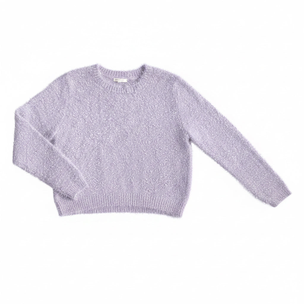 Lavender Fuzzy Knit Sweater