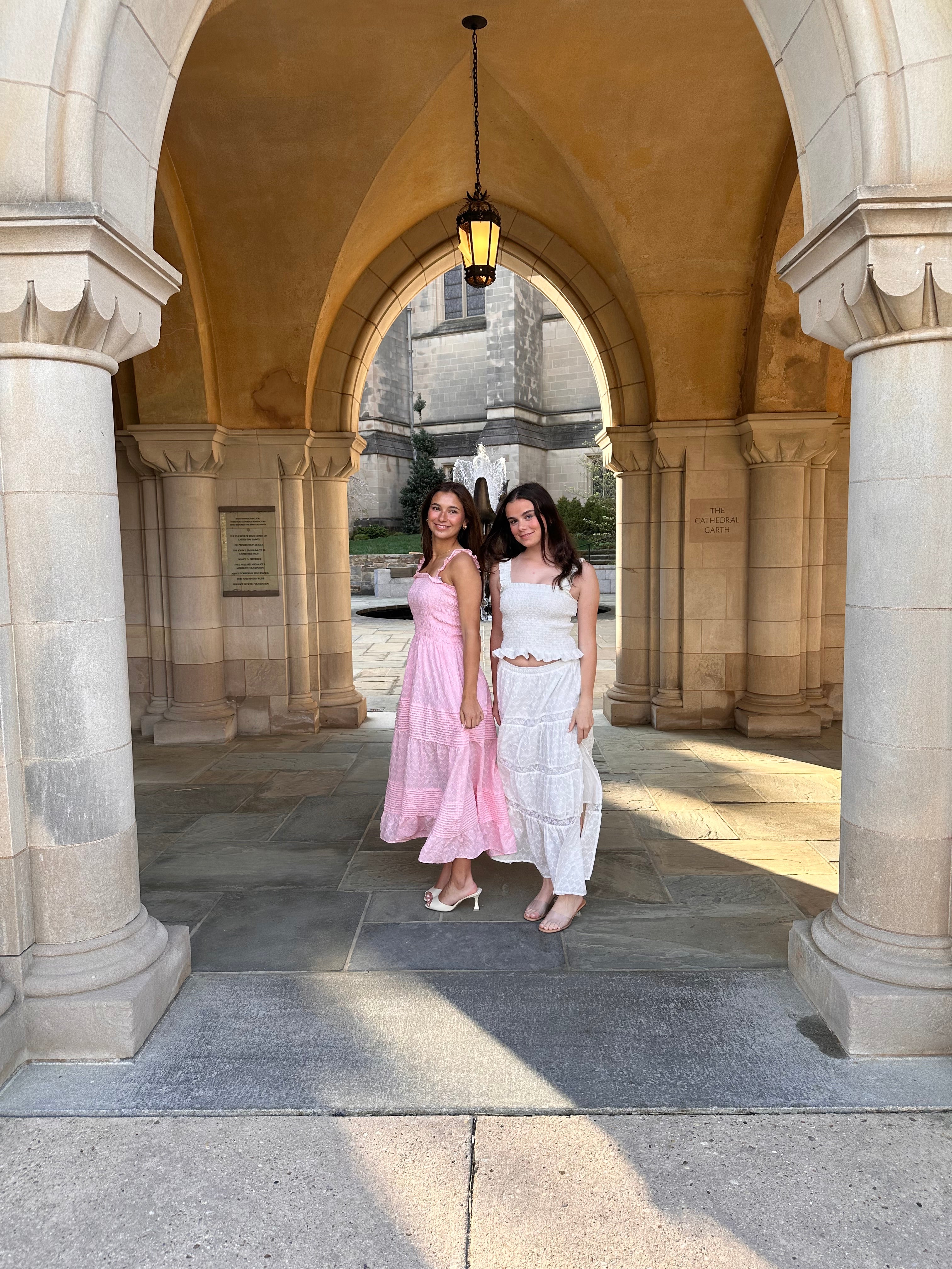Pink Long Ruffle Dress