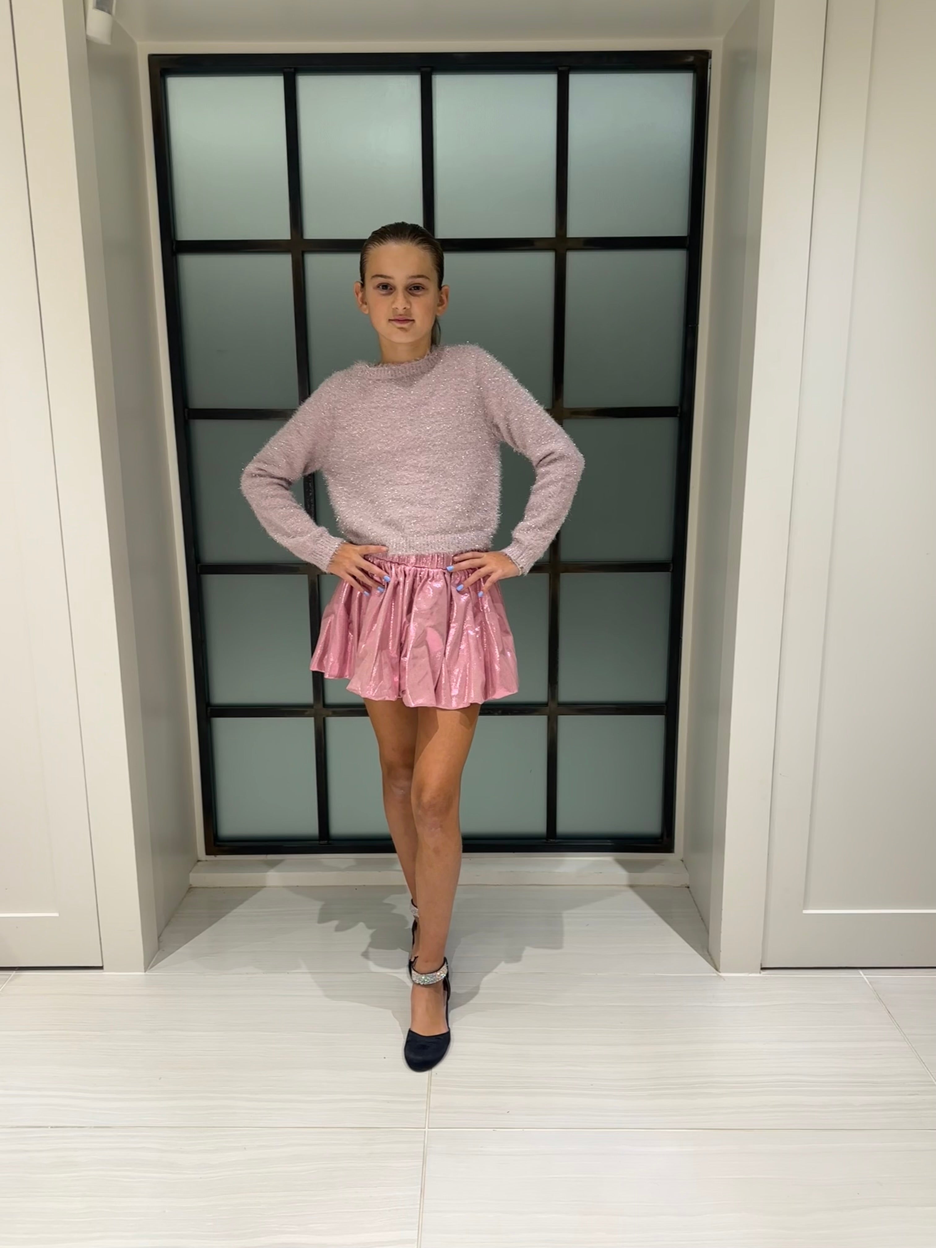 AA Silver Fuzzy Sweater