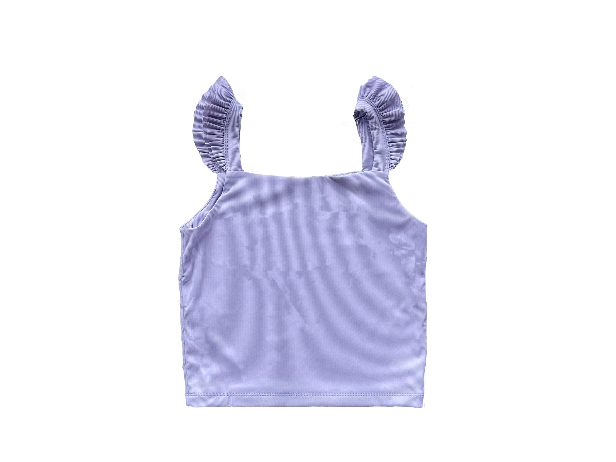 Pink Ruffle Strap Tank Top