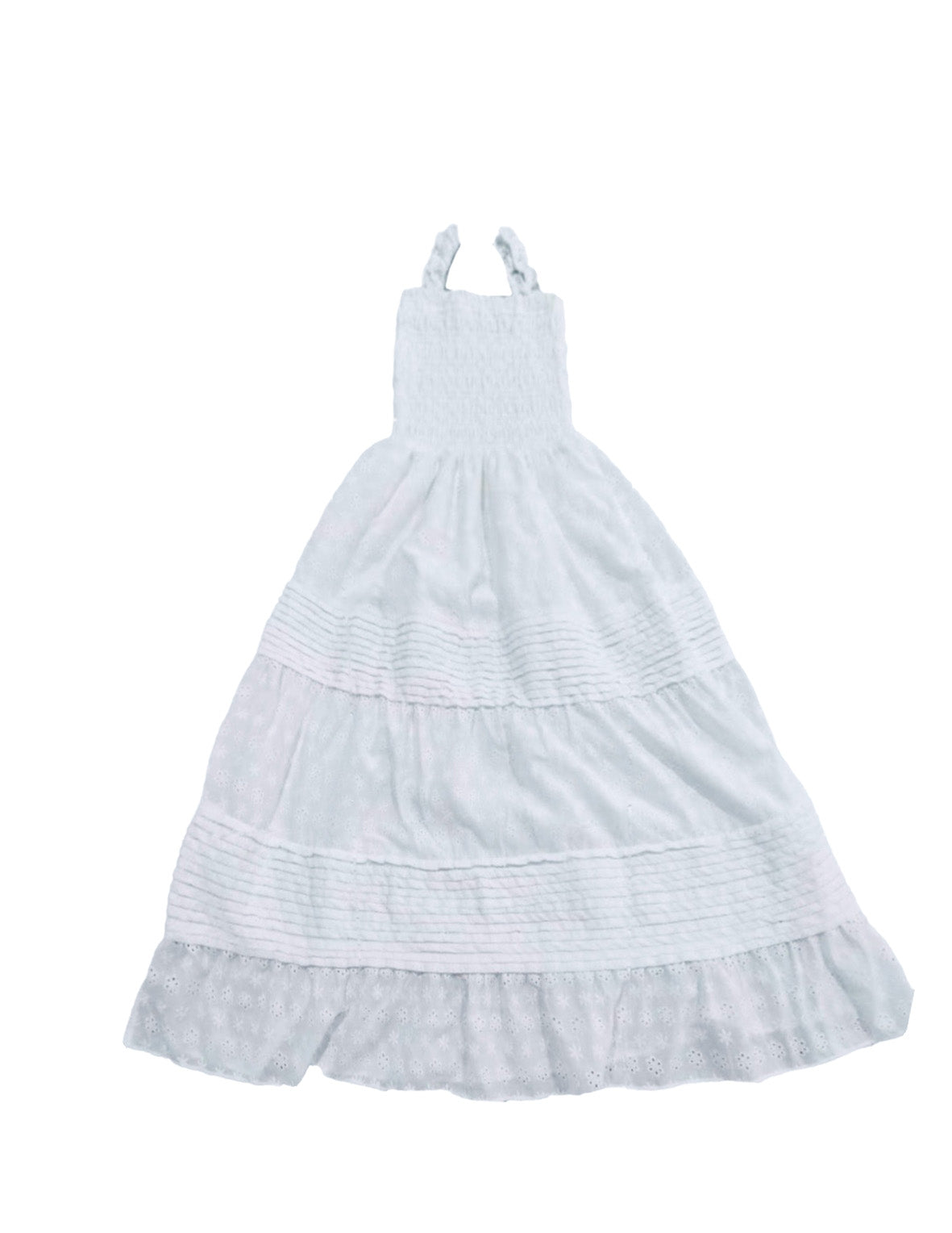 Pink Long Ruffle Dress