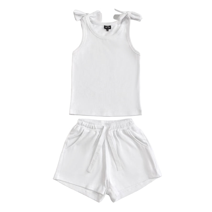 Lavender Ribbed Shorts
