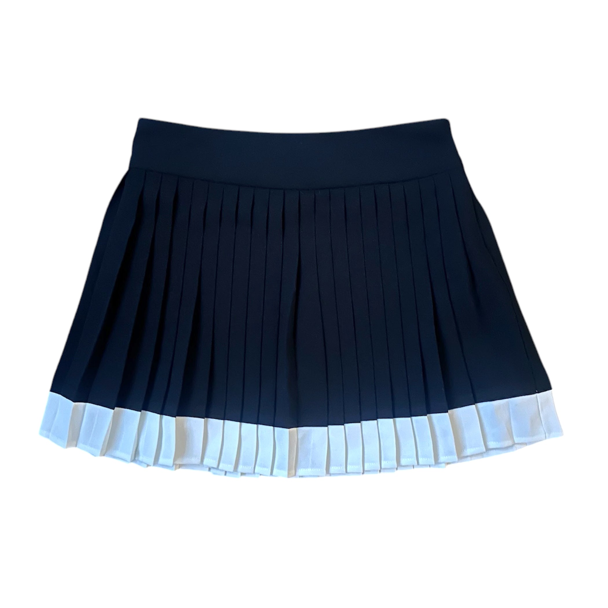 Black/White Pleated Skirt