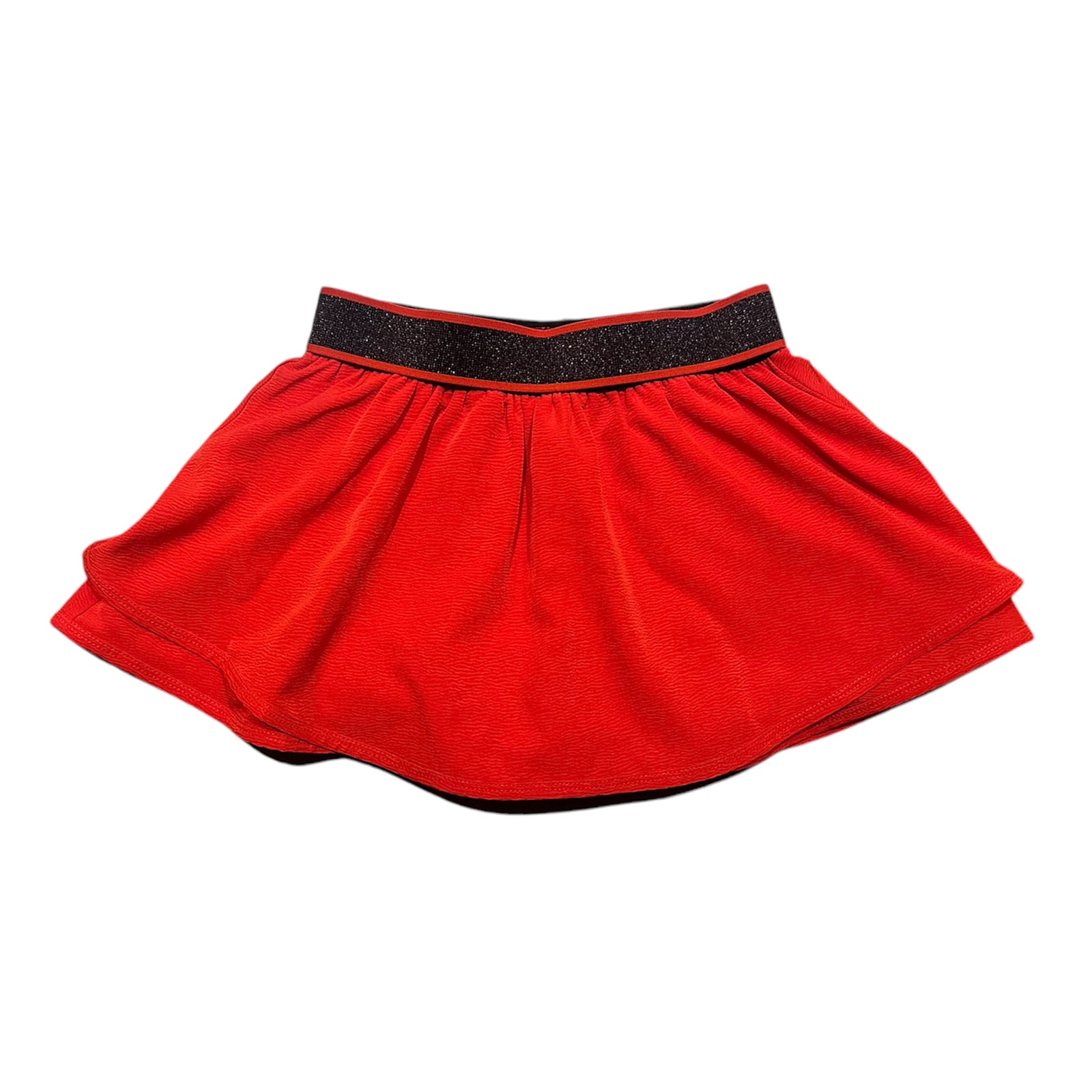 AW Gold Gathered Mini Skort