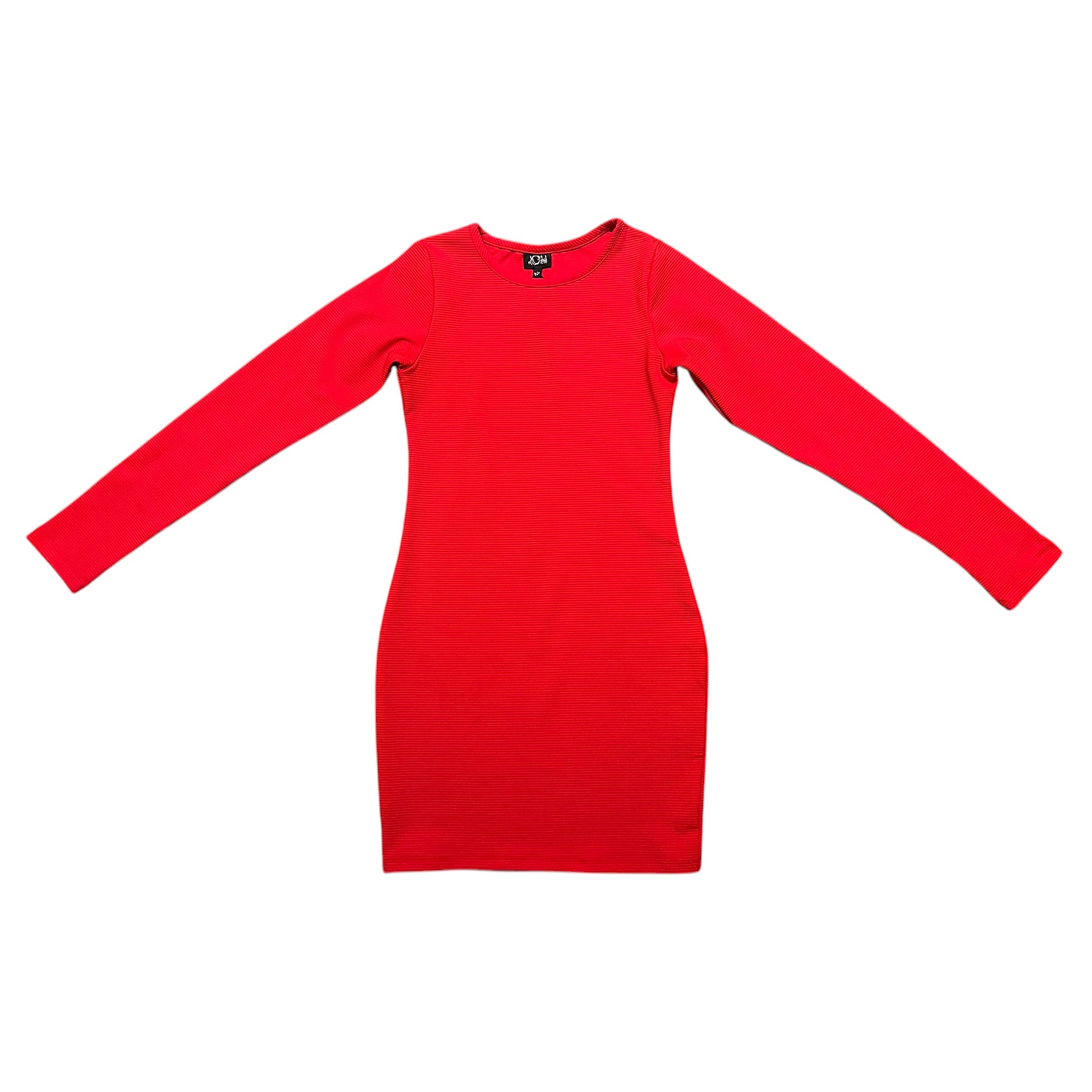 AA Red Ribbed Dress
