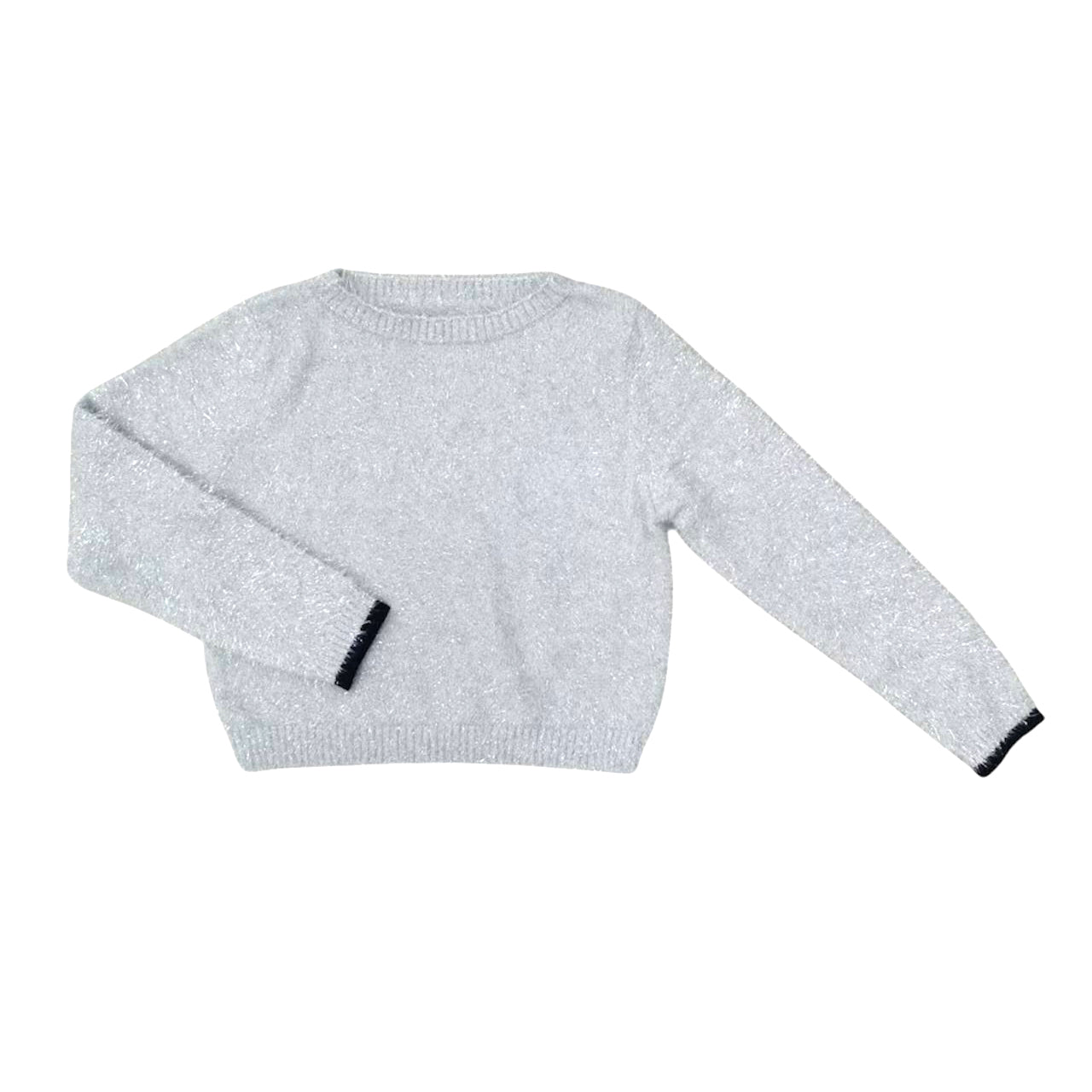 AA Silver Fuzzy Sweater
