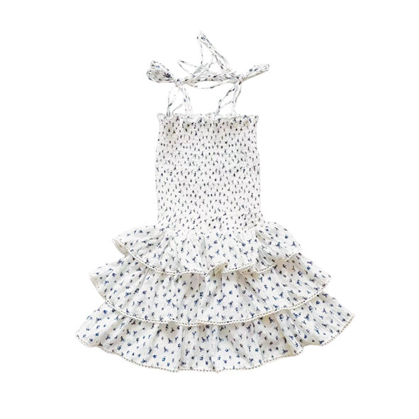 Lavender Girls Smocked Dress