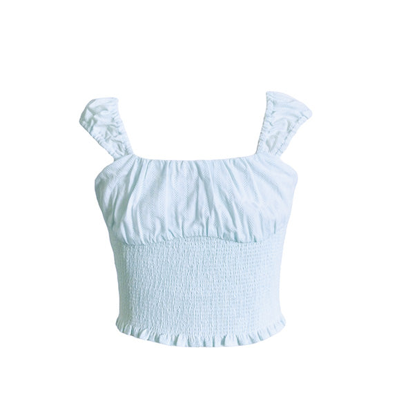 Lavender Smocked Top