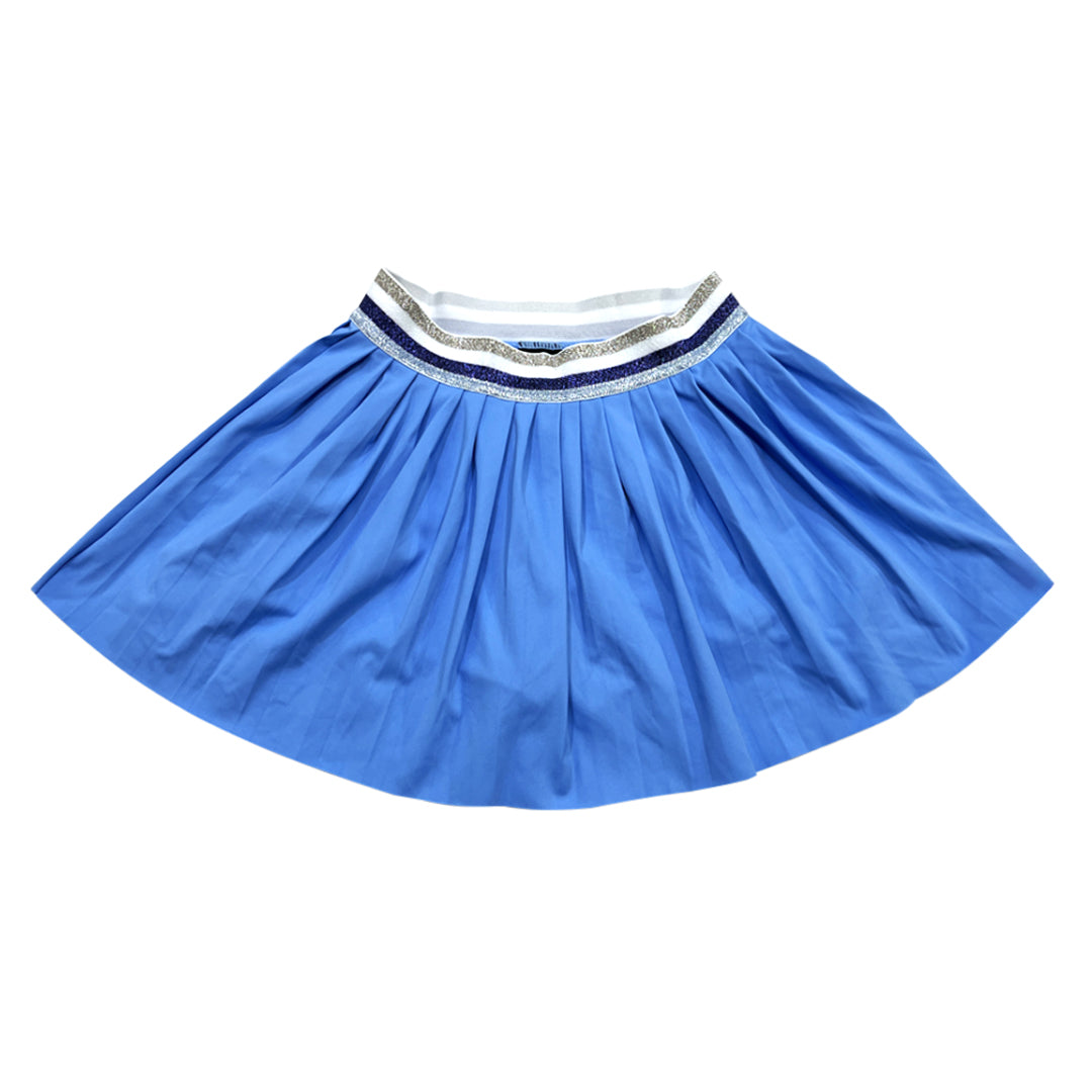 AA Blue Plisse Tennis Skort