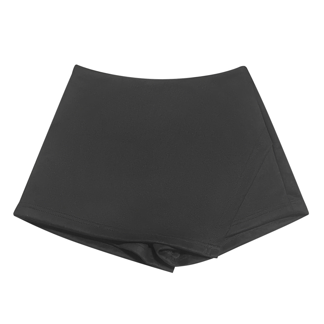 Faux Suede Wrap Skort