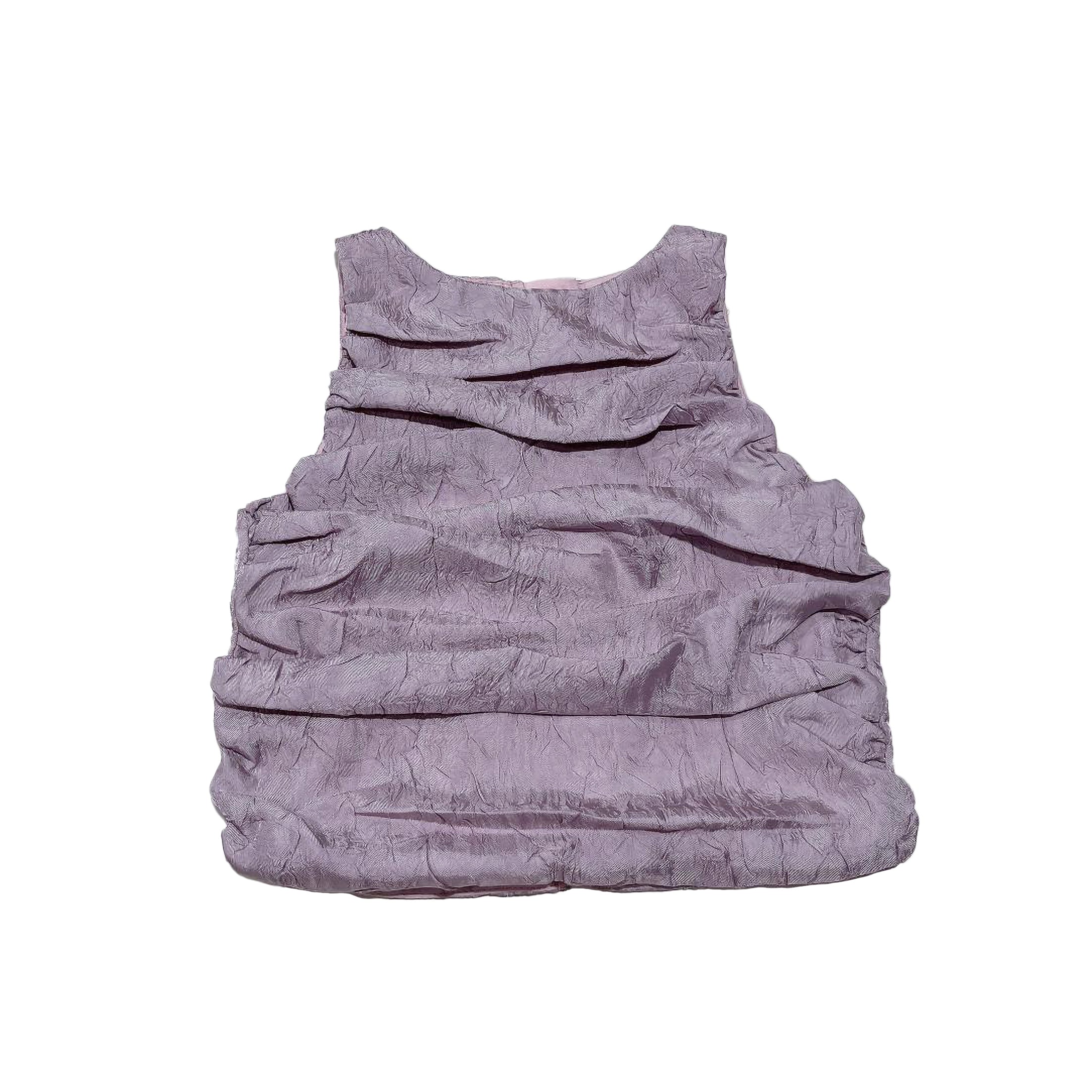 Lilac Pleated Tank Top