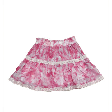 Fuchsia Tie-Dye Skirt