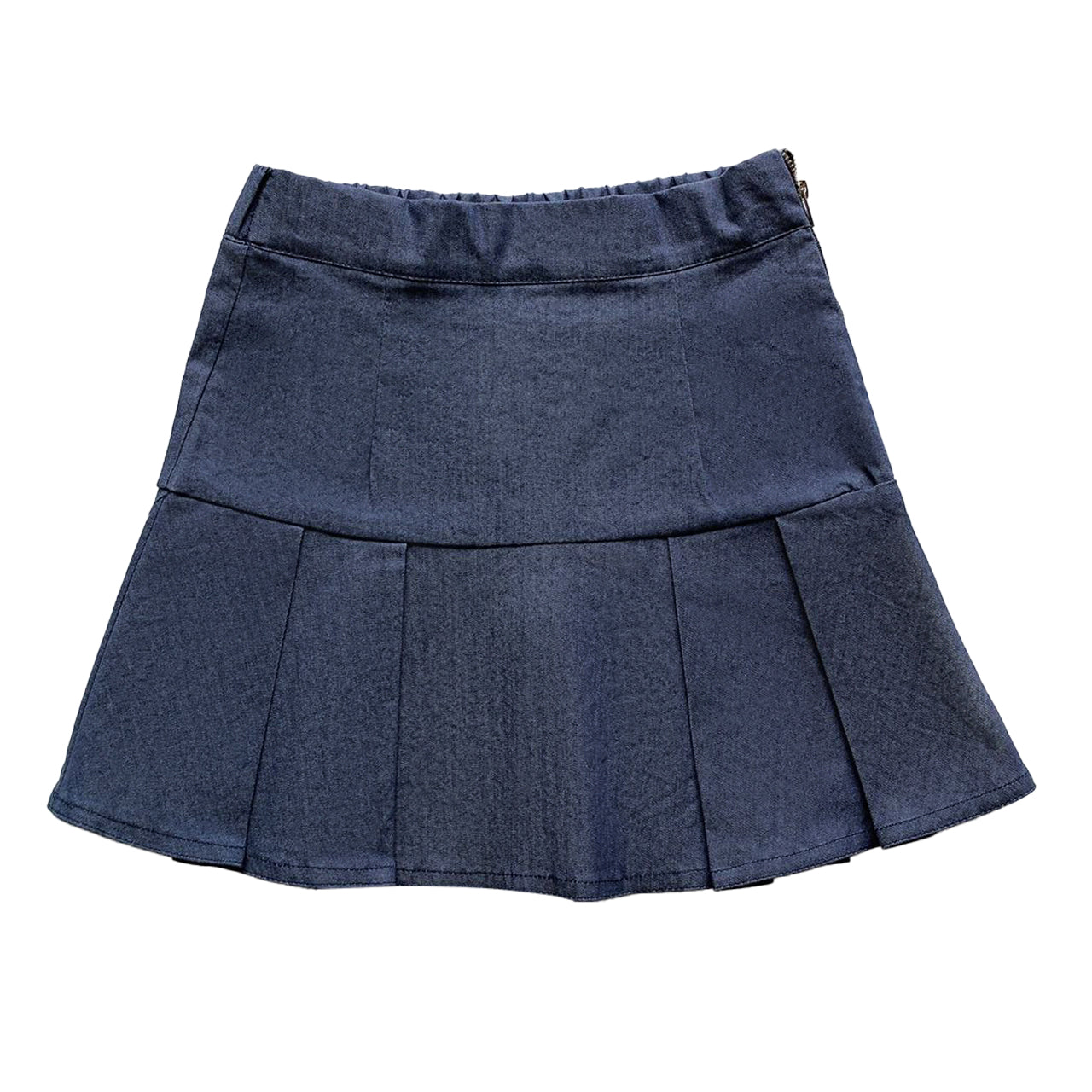 Indigo Pleated Skirt WS