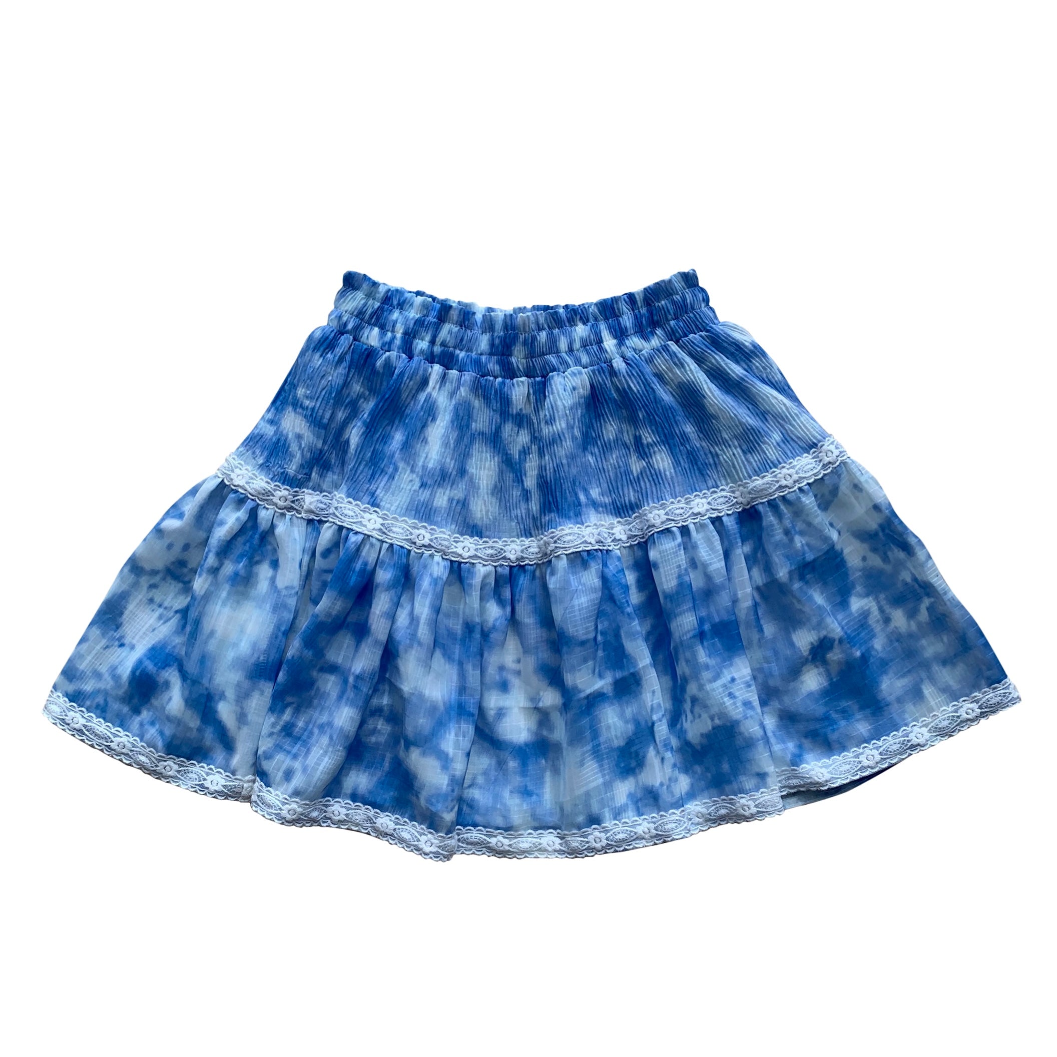 Blue Tie-Dye Skirt