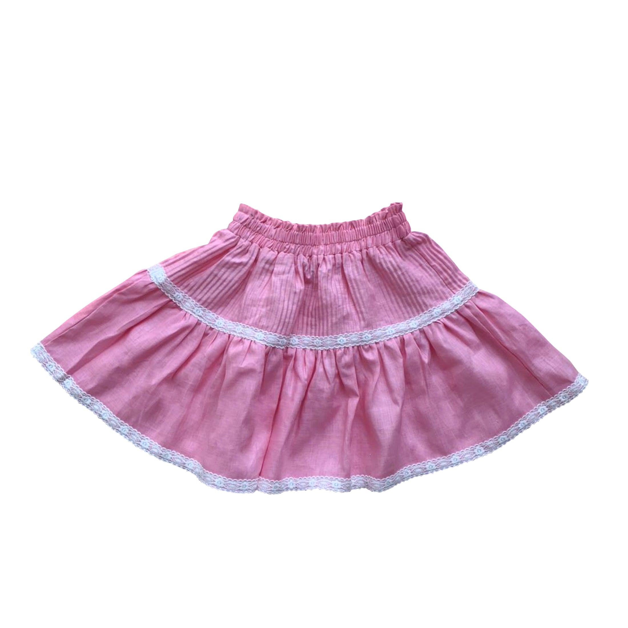 Pink Linen Skirt