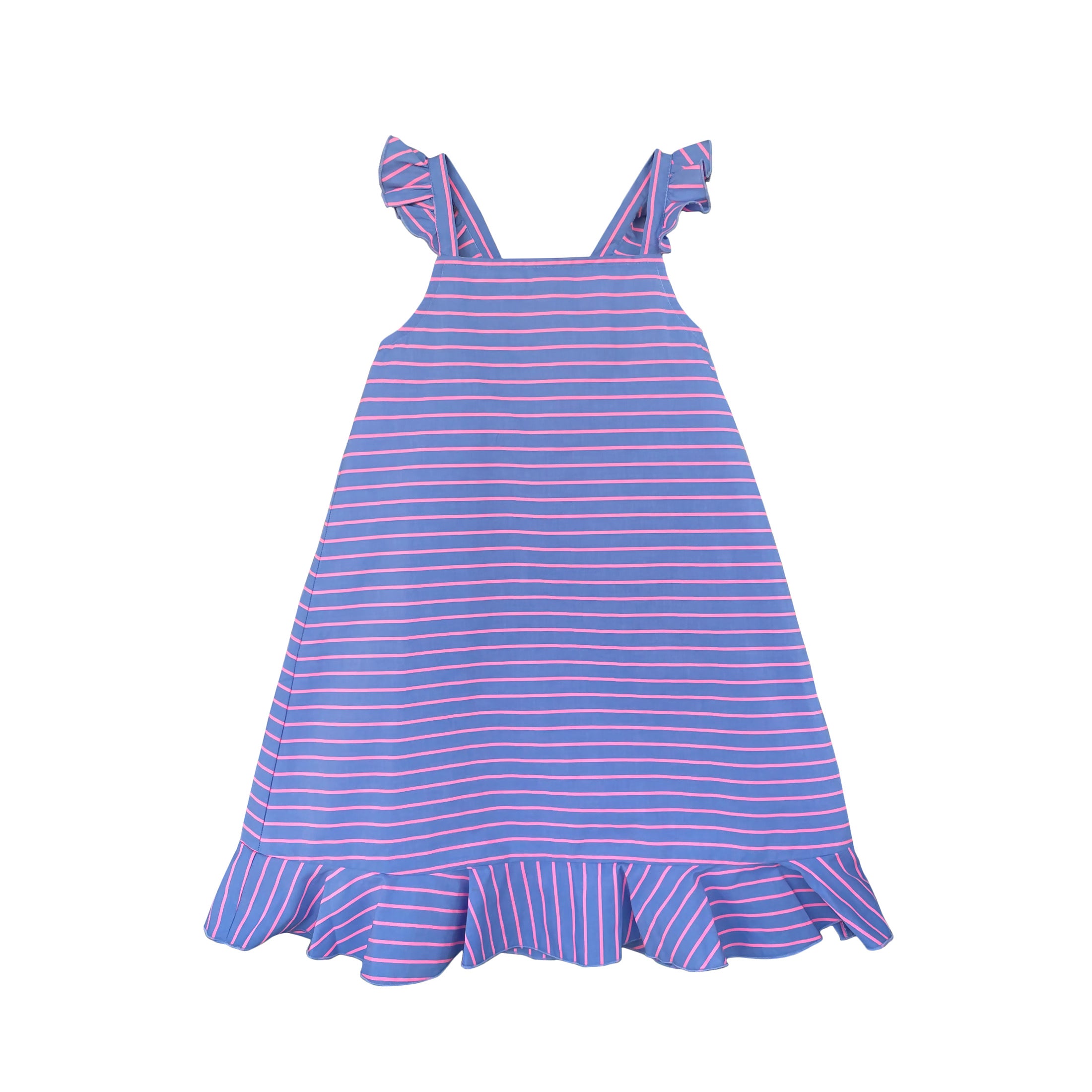 Stripe Ruffle Strap Dress